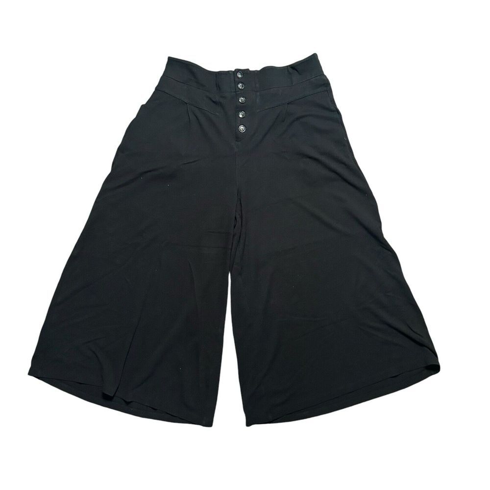 Anthropologie Ett:wa wide leg knit cropped pants.